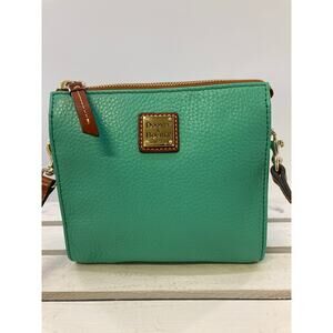 DOONEY & BOURKE SMALL MINT PEBBLED LEATHER CROSSBODY BAG